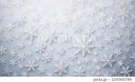 《AI画像》たくさんの小さな雪の結晶の背景素材 《AI画像》たくさんの小さな雪の結晶の背景素材 120560799