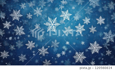 《AI画像》たくさんの小さな雪の結晶の背景素材 《AI画像》たくさんの小さな雪の結晶の背景素材 120560814