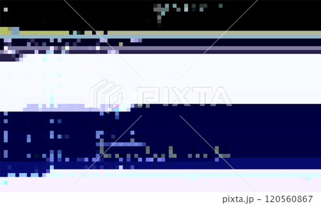 Trendy glitch pattern on dark background. Abstract geometric elements 120560867