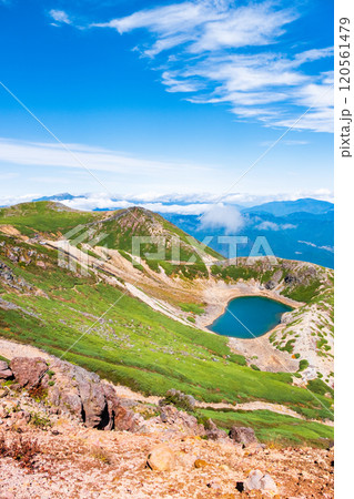 秋の御嶽山登山：継子岳と三ノ池 120561479