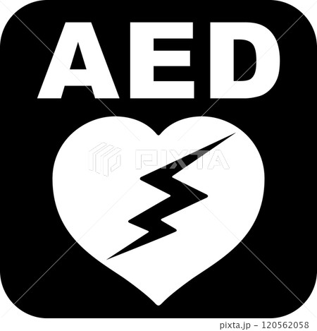 AEDの設置場所を示す標識 120562058