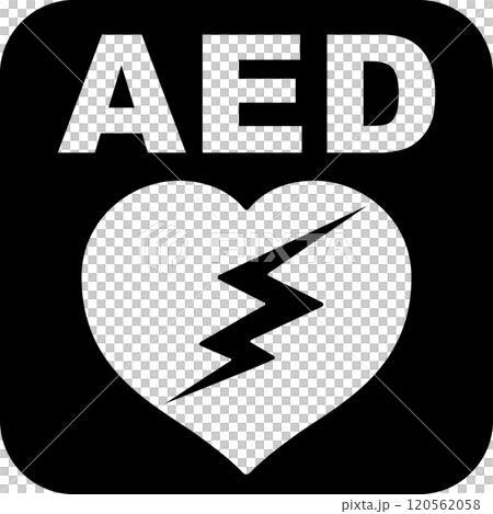 AEDの設置場所を示す標識 120562058
