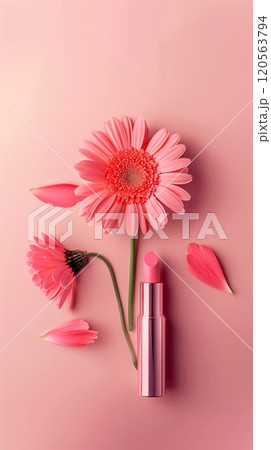 Lipstick cosmetic flower extract for female beauty fashion Lipstick cosmetic flower extract for female beauty fashion 120563794