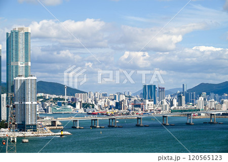 南港大橋と釜山の風景【韓国/釜山】 南港大橋と釜山の風景【韓国/釜山】 120565123
