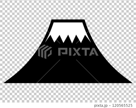 Mt. Fuji silhouette icon 120565525