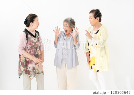 シニア女性 ケンカ 仲裁 シニア女性 ケンカ 仲裁 120565643