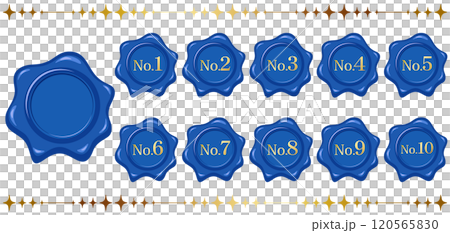 A luxurious ranking emblem set of 1st to 10th place A luxurious ranking emblem set of 1st to 10th place 120565830