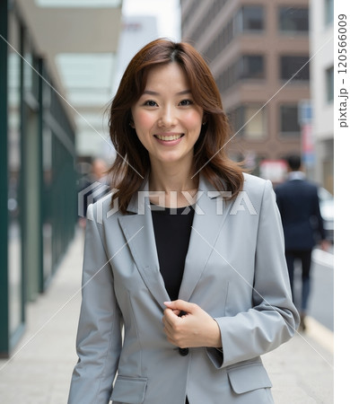 キャリアウーマン 働く女性 秋冬コーディネート リアルAiイラスト キャリアウーマン 働く女性 秋冬コーディネート リアルAiイラスト 120566009