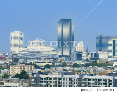 タイ バンコク バンナー地区の街並み / Bang Na, Bangkok, Thailand タイ バンコク バンナー地区の街並み / Bang Na, Bangkok, Thailand 120566164