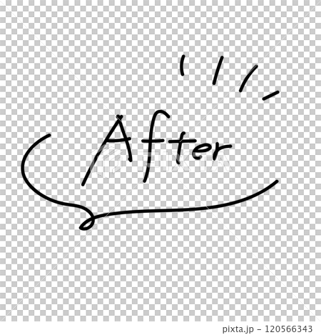 Cute hand drawn icon of after 120566343