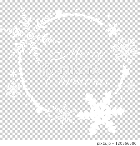 雪花框架插圖聖誕刻字向量 雪花框架插圖聖誕刻字向量 120566380
