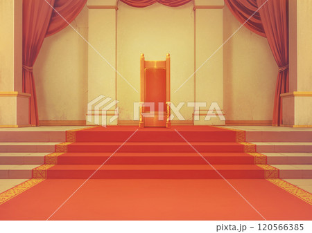 玉座の間　背景イラスト04 120566385
