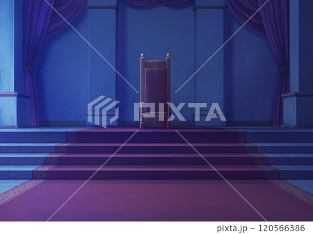 玉座の間　背景イラスト03 120566386