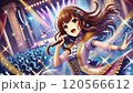 コンサートで歌う美少女 120566612