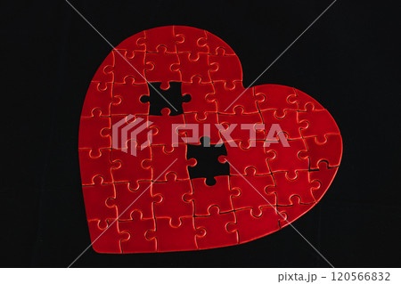 The concept of feelings in a puzzle. missing pieces in the puzzle, broken love 120566832