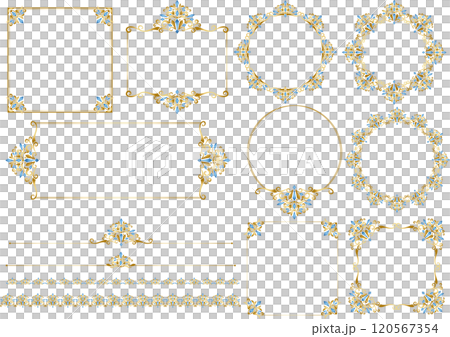 復古書法風格相框素材50 120567354