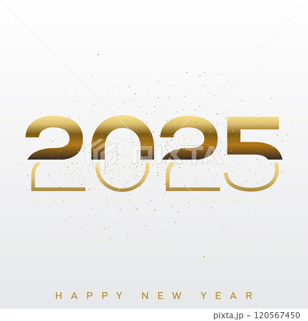 Golden 2025 New Year Celebration with Sparkling Gold and Luxury Design. Vector Golden 2025 New Year Celebration with Sparkling Gold and Luxury Design. Vector 120567450