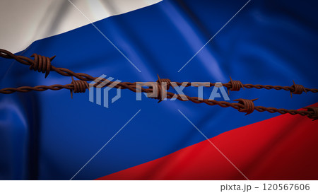 The Russia flag for national or Background concept 3d rendering. The Russia flag for national or Background concept 3d rendering. 120567606