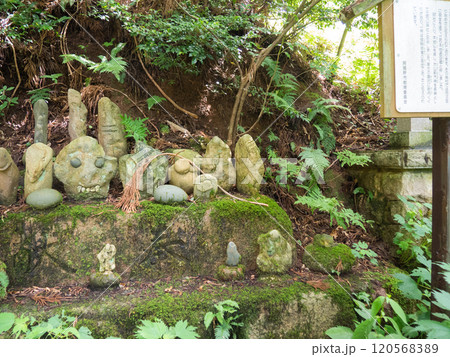森の中の奇妙な石仏 立石山神社 120568389