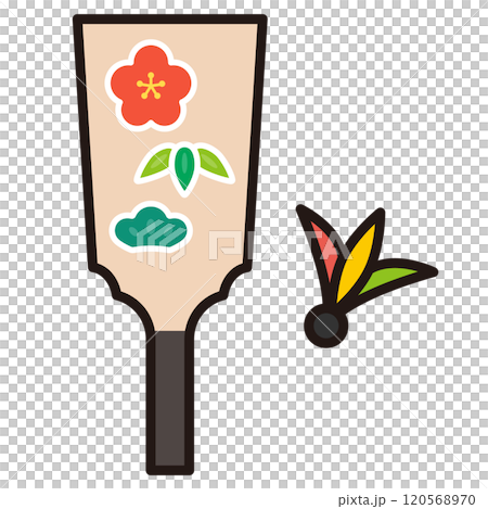 一個簡單的羽毛板的插圖 120568970