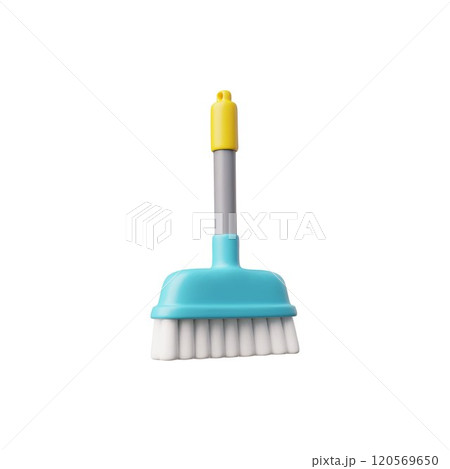 Vector 3d illustration with the image of a broom, for sweeping the floor. 120569650