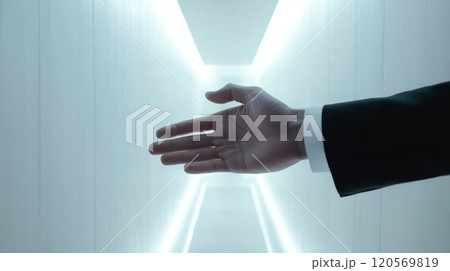 差し出す手のイラスト素材 [120569819] - PIXTA