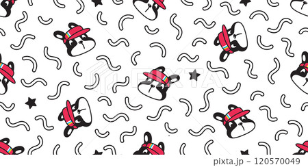 dog seamless pattern french bulldog sport golf cap star vector pet cartoon doodle gift wrapping paper tile background repeat wallpaper scarf isolated illustration design dog seamless pattern french bulldog sport golf cap star vector pet cartoon doodle gift wrapping paper tile background repeat wallpaper scarf isolated illustration design 120570049