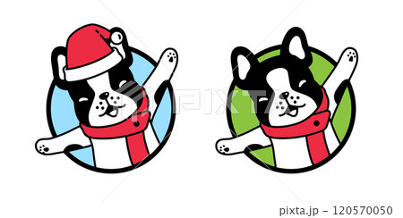 dog vector french bulldog christmas santa claus hat smile happy round icon cartoon character puppy pet doodle symbol illustration clip art isolated design dog vector french bulldog christmas santa claus hat smile happy round icon cartoon character puppy pet doodle symbol illustration clip art isolated design 120570050