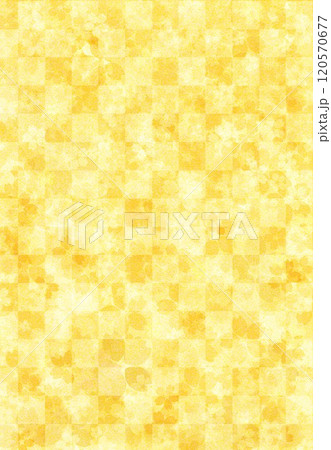 和紙の金色の花柄 120570677