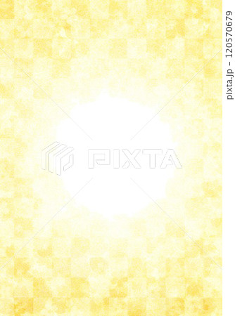 和紙の金色の花柄 120570679