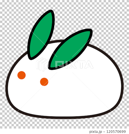 Simple snow rabbit illustration 120570699
