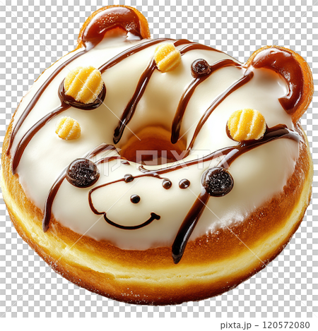 Cute Bear Shaped Vanilla Donut Delight Cute Bear Shaped Vanilla Donut Delight 120572080
