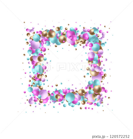 Colorful bright spheres background. Photo frame. Eps 10 Colorful bright spheres background. Photo frame. Eps 10 120572252
