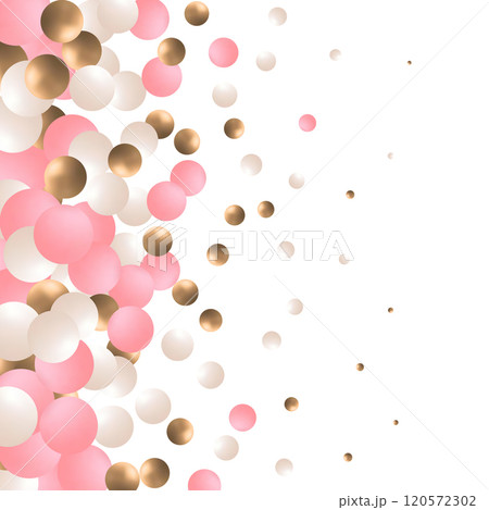 Abstract background. Vector photo frame. Colored balls. Eps 10 120572302