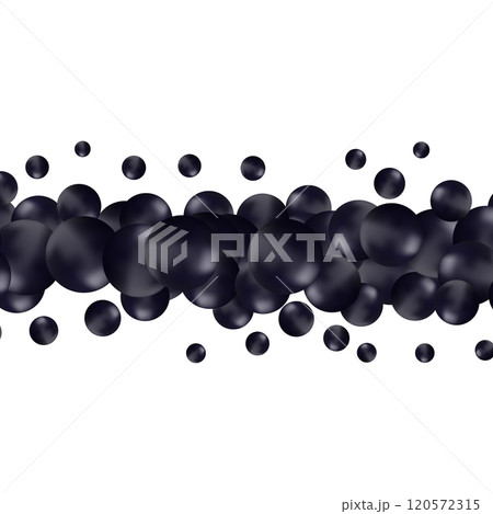 Elegant template with pearl pattern. Vector design for banners, cards. Black balls. Eps 10 Elegant template with pearl pattern. Vector design for banners, cards. Black balls. Eps 10 120572315
