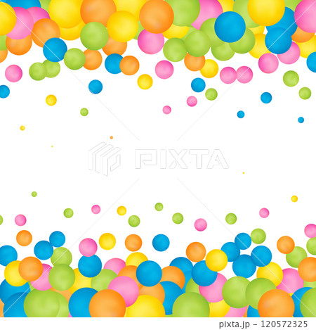 Gold realistic 3d balls with shadow. Design element. Photo frame. Eps 10 Gold realistic 3d balls with shadow. Design element. Photo frame. Eps 10 120572325