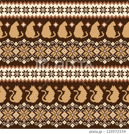 可愛いく素朴な北欧調のノルデック柄, 120572554