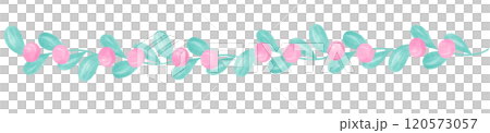 Watercolor Christmas holly border banner Watercolor Christmas holly border banner 120573057