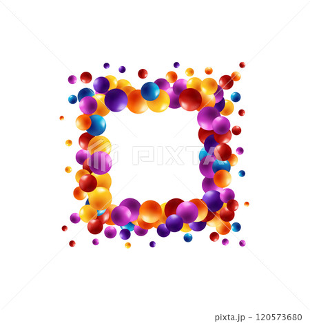 Colorful bright spheres background. Photo frame. EPS 10. Color balls. Eps 10 Colorful bright spheres background. Photo frame. EPS 10. Color balls. Eps 10 120573680