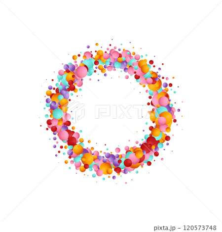 3d render, yellow balls, abstract background, pearls, beads assortment. Eps 10 120573748