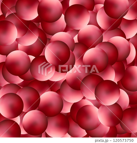 Pearl photo frame. Red balls. Decor element. Eps 10 120573750