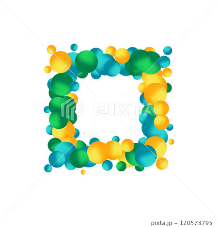 Abstract balls geometric gradient color background. For graphic design. 3d render illustration. Photo frame. Eps 10 Abstract balls geometric gradient color background. For graphic design. 3d render illustration. Photo frame. Eps 10 120573795
