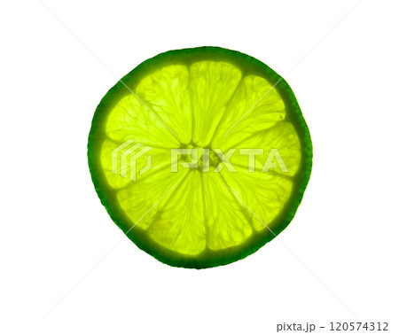 Slice of lime isolated 120574312
