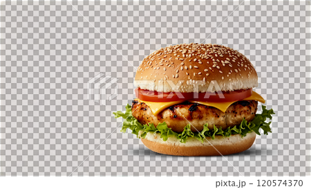 delicious burger with cheese 120574370