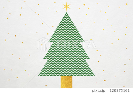 和モダンクリスマス_和紙の背景にクリスマスツリーイラスト 和モダンクリスマス_和紙の背景にクリスマスツリーイラスト 120575161