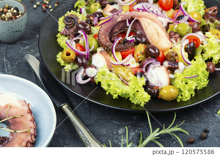 Fresh octopus salad. 120575586