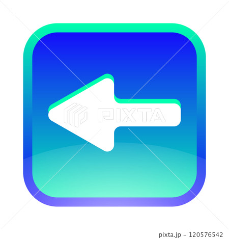 ボタン風の四角に矢印のアイコン素材 120576542