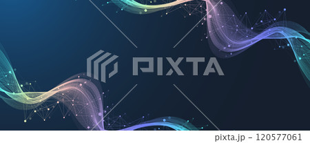 AI Banner Concept In The Digital Style. Generative Ideas Design Element For Internet Technology. Futuristic Technology Concept Artificial Intelligence. 120577061