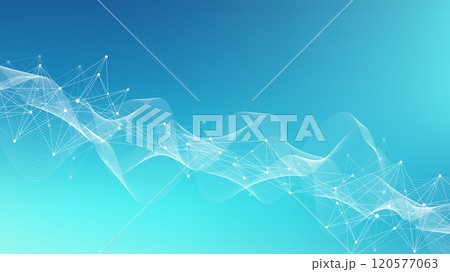 Global network connection banner design template. Header social network communication in the global business concept. Big data visualization. Internet technology 120577063