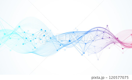 AI Banner Concept In The Digital Style. Generative Ideas Design Element For Internet Technology. Futuristic Technology Concept Artificial Intelligence. 120577075